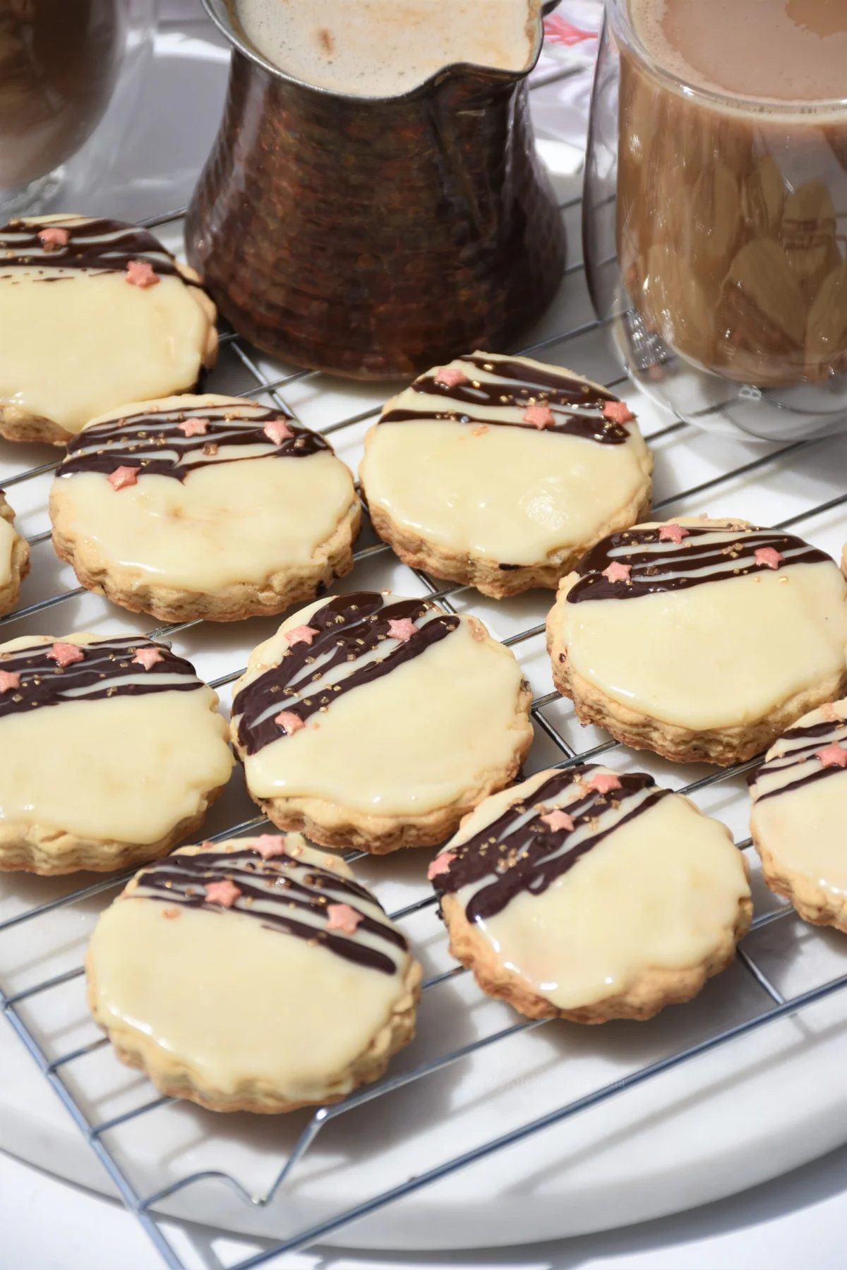 Hazelnut Cookies with White Chocolate