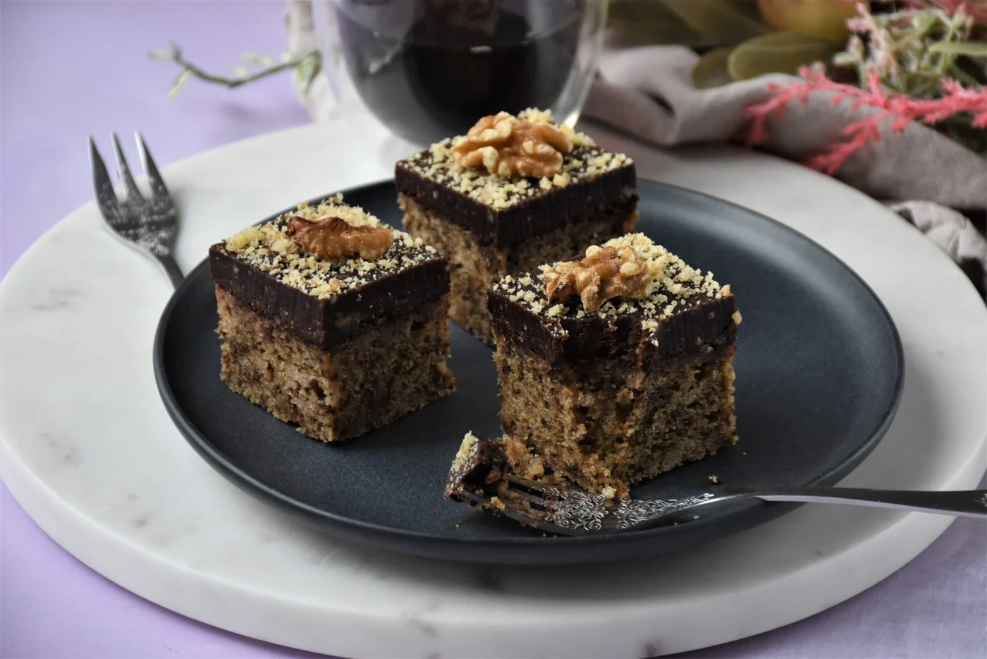 Walnut & Chocolate Squares