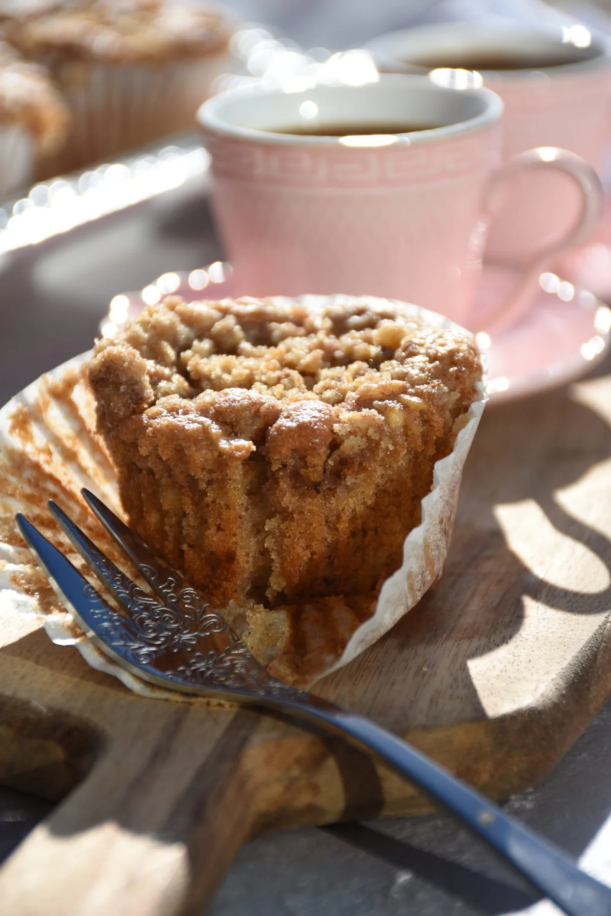 Apple Muffins with a Chocolate Filling