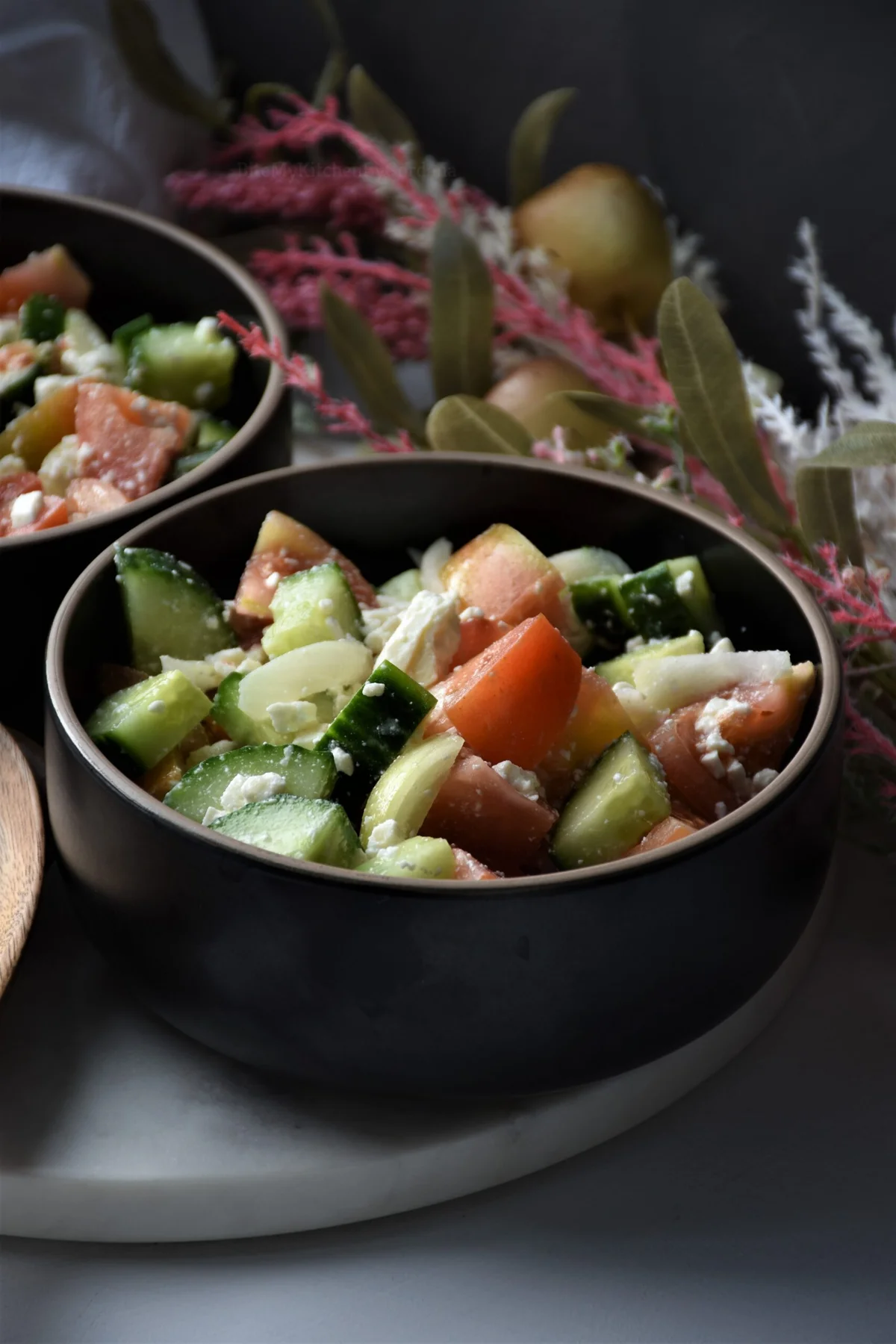 Shopska Salad / Šopska Salata in a bowl