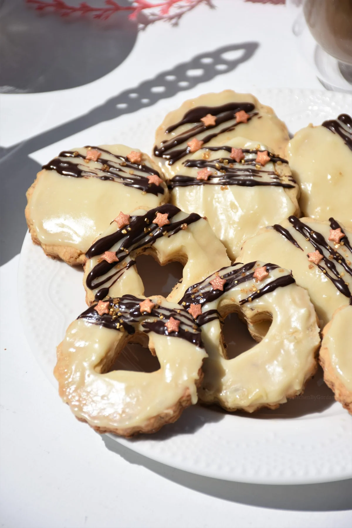 Hazelnut Cookies with White Chocolate
