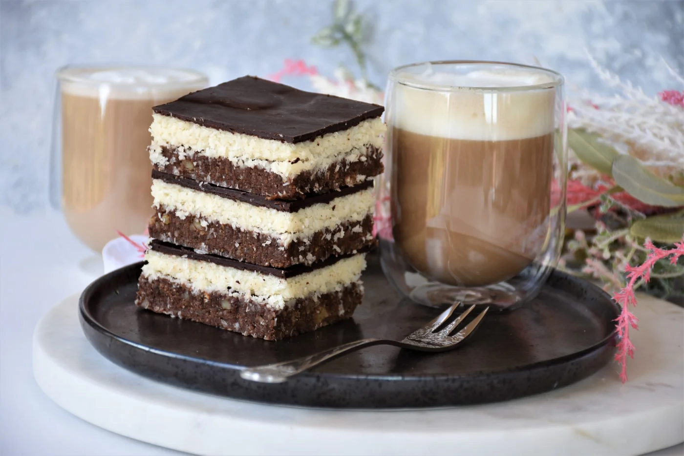 No-Bake Chocolate & Coconut Slice