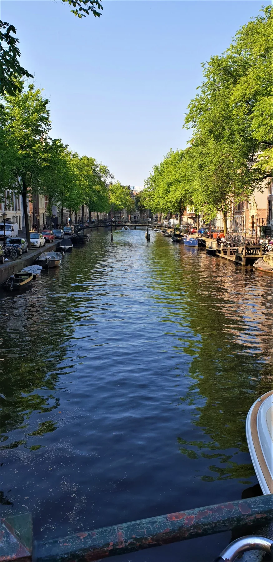 a canal in Amsterdam