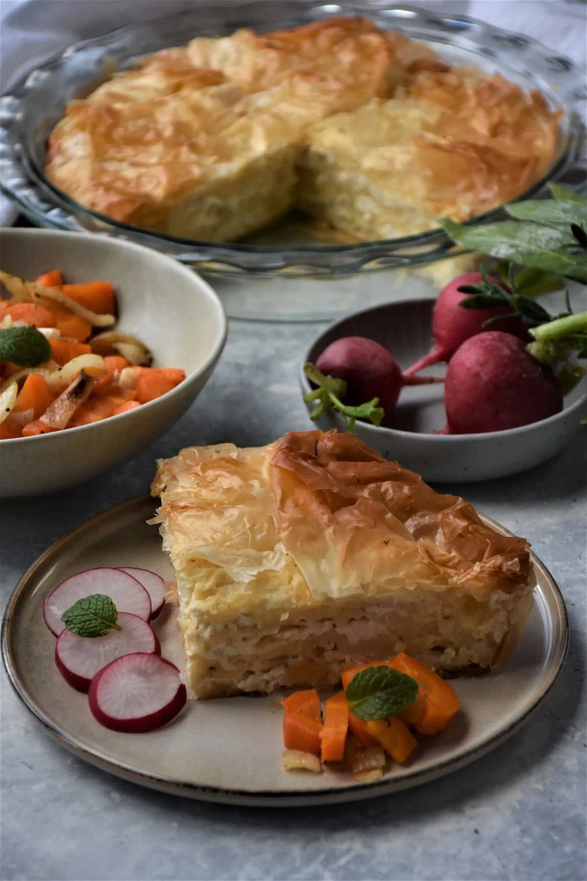 gibanica on a plate
