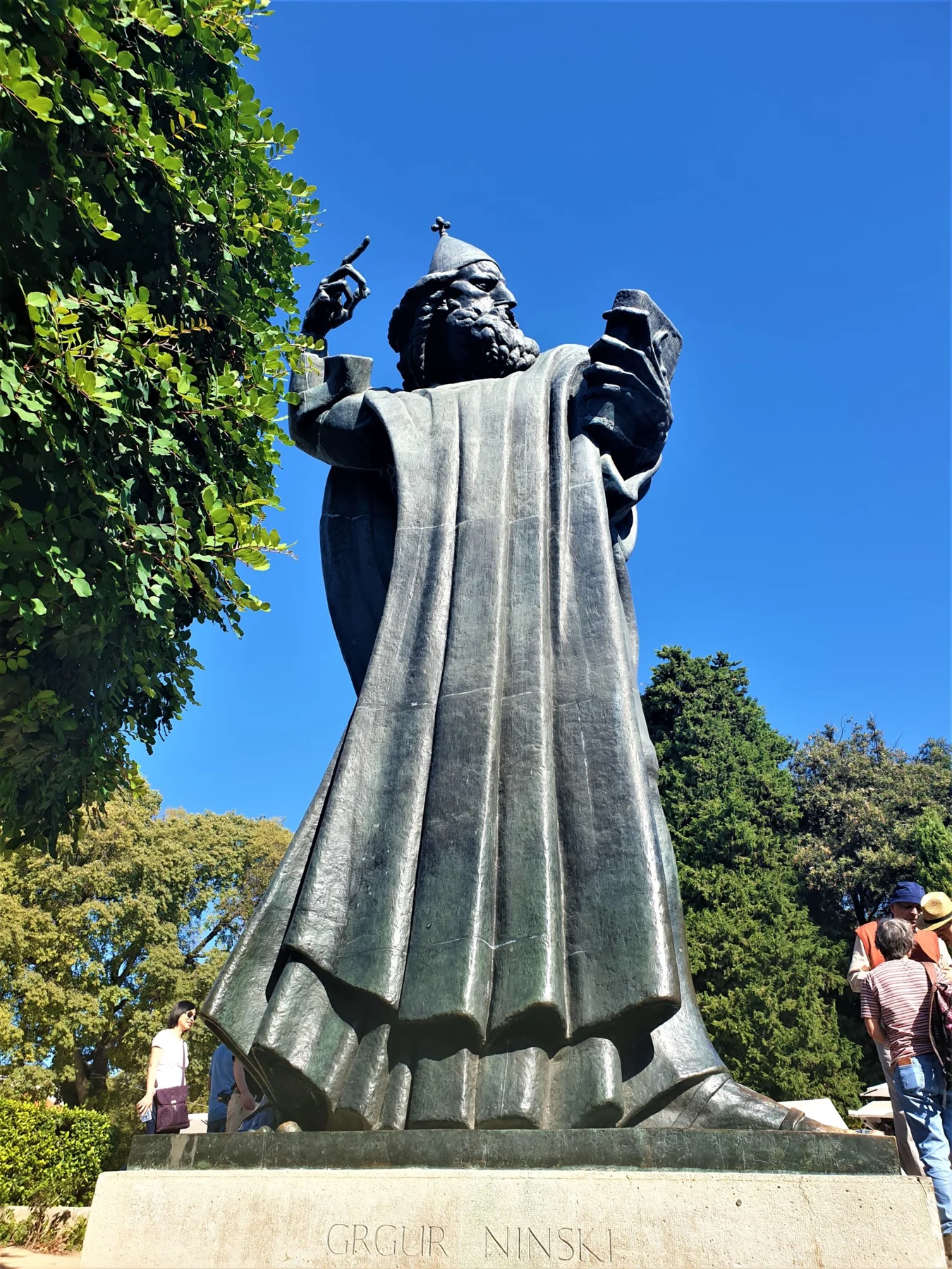 Statue of Grgur Ninski - Split Croatia