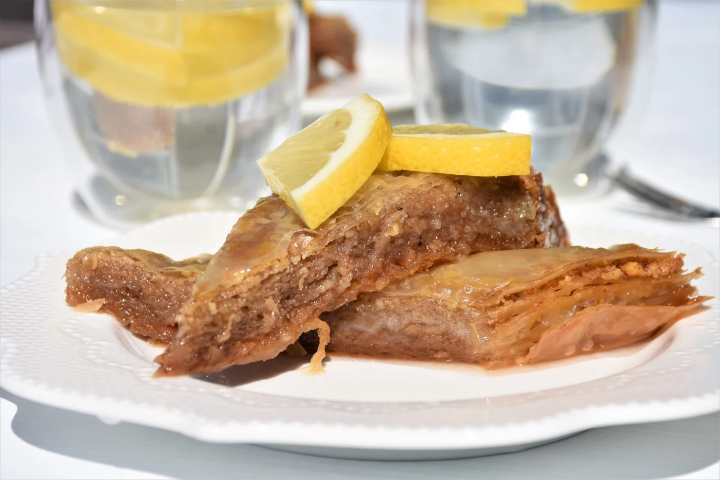 baklava slices