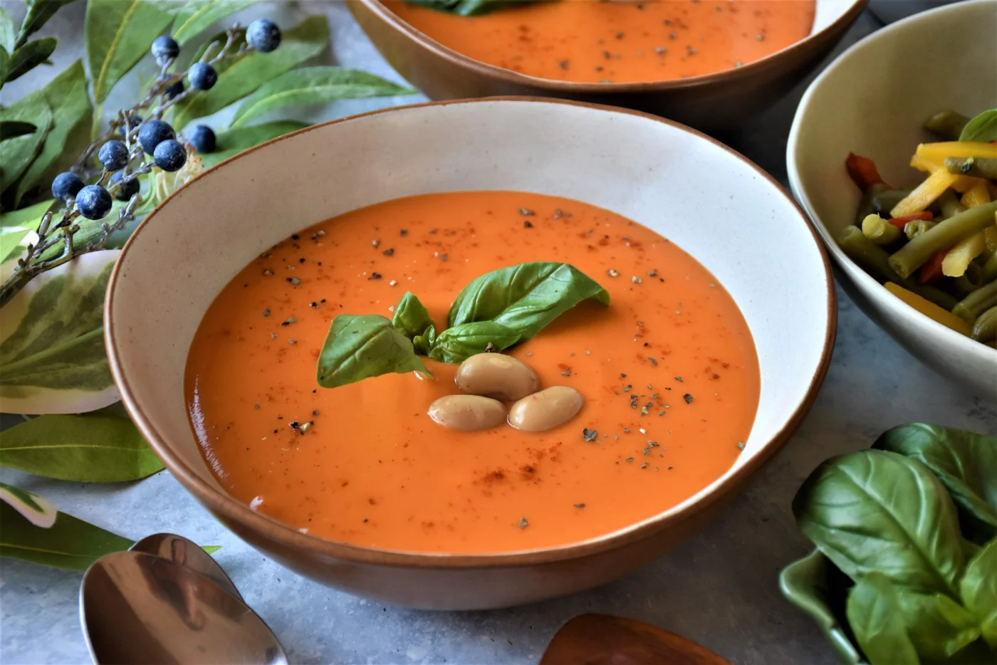 Roasted Red Pepper & Garlic Soup