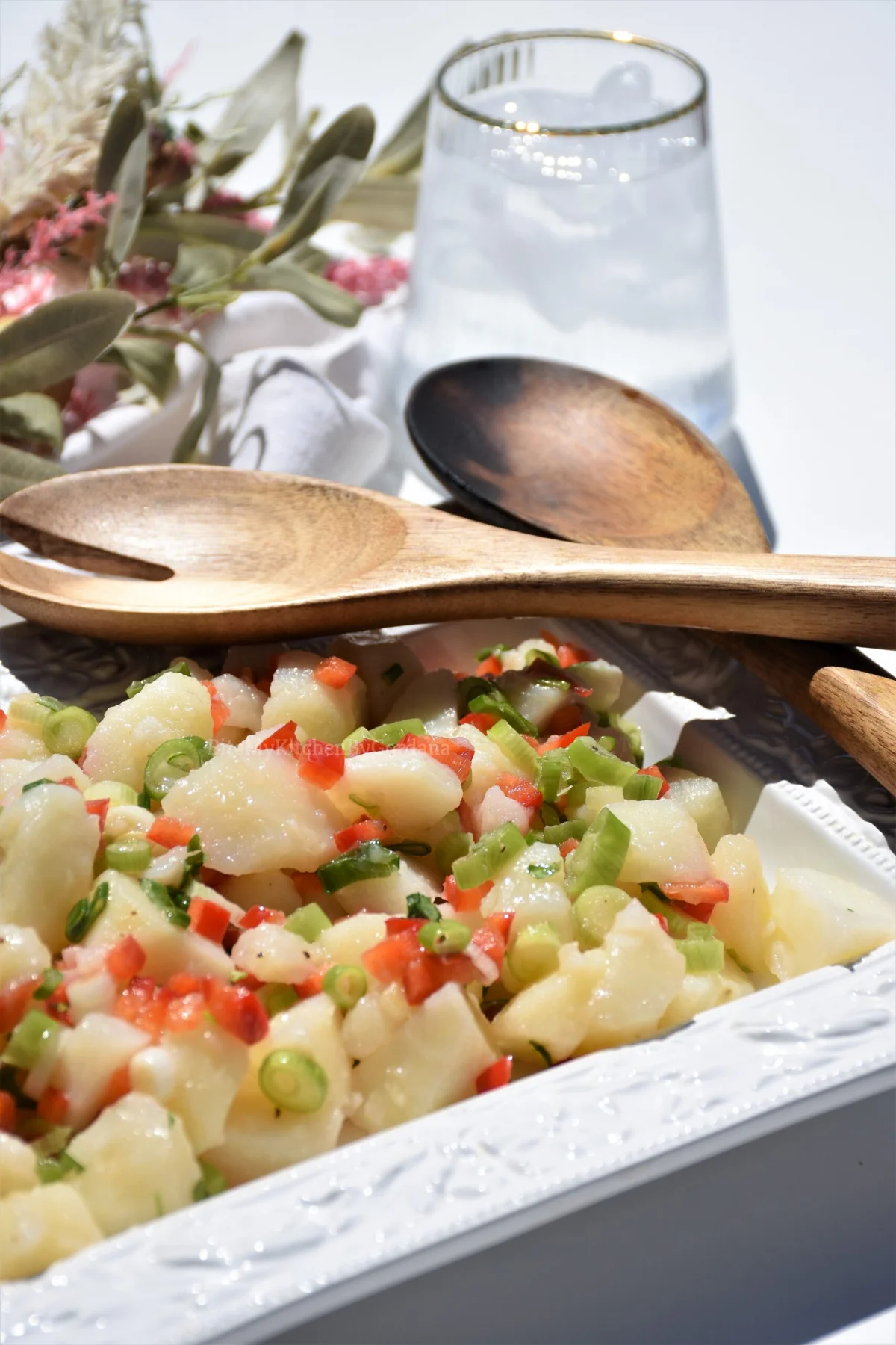 Potato Salad with Capsicums & Spring Onions