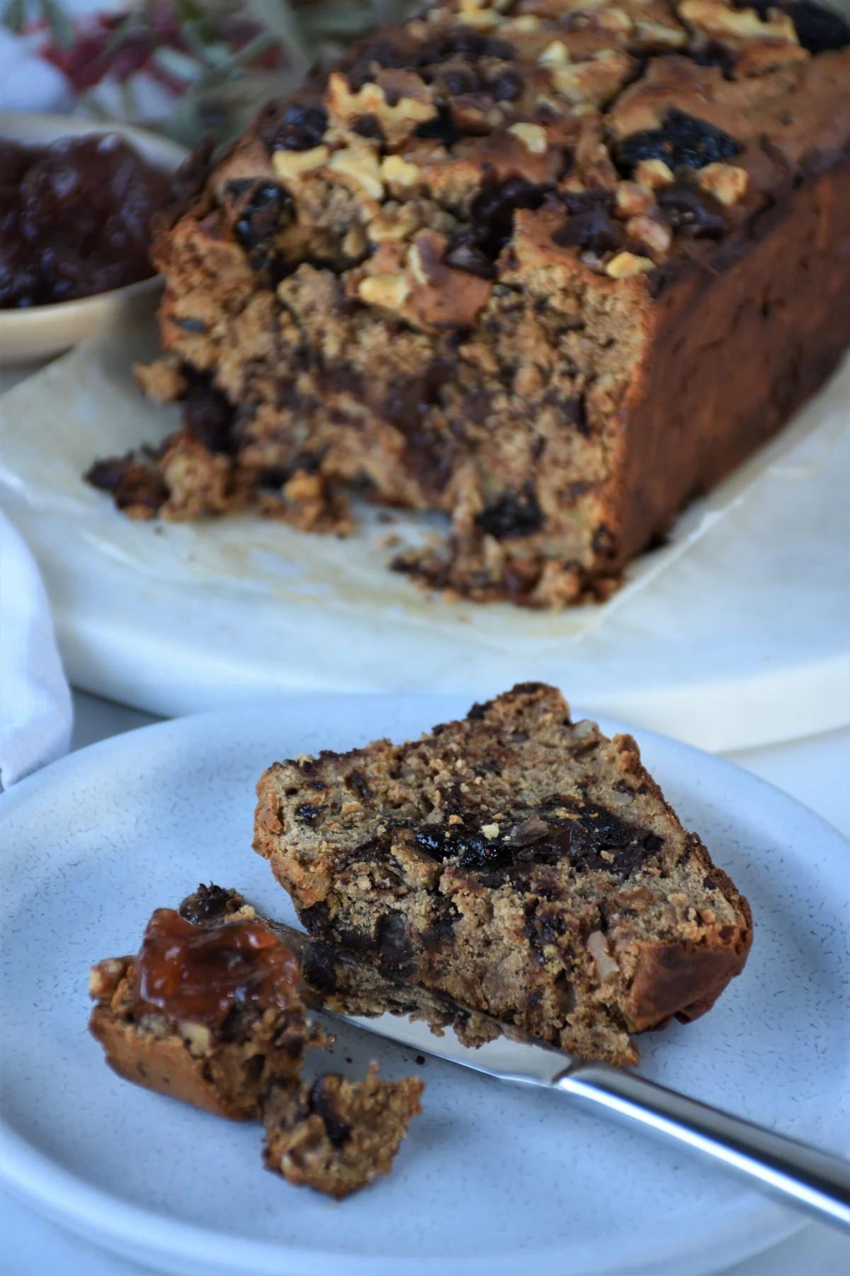 Prune, Walnut & Chocolate Loaf