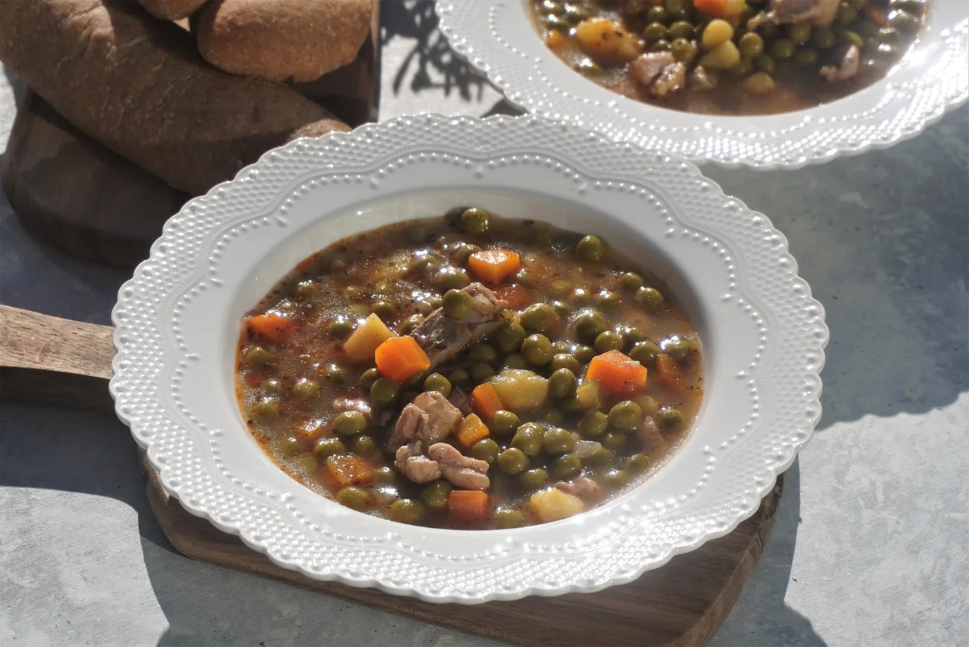 Chicken Grašak / Pea Stew with Chicken