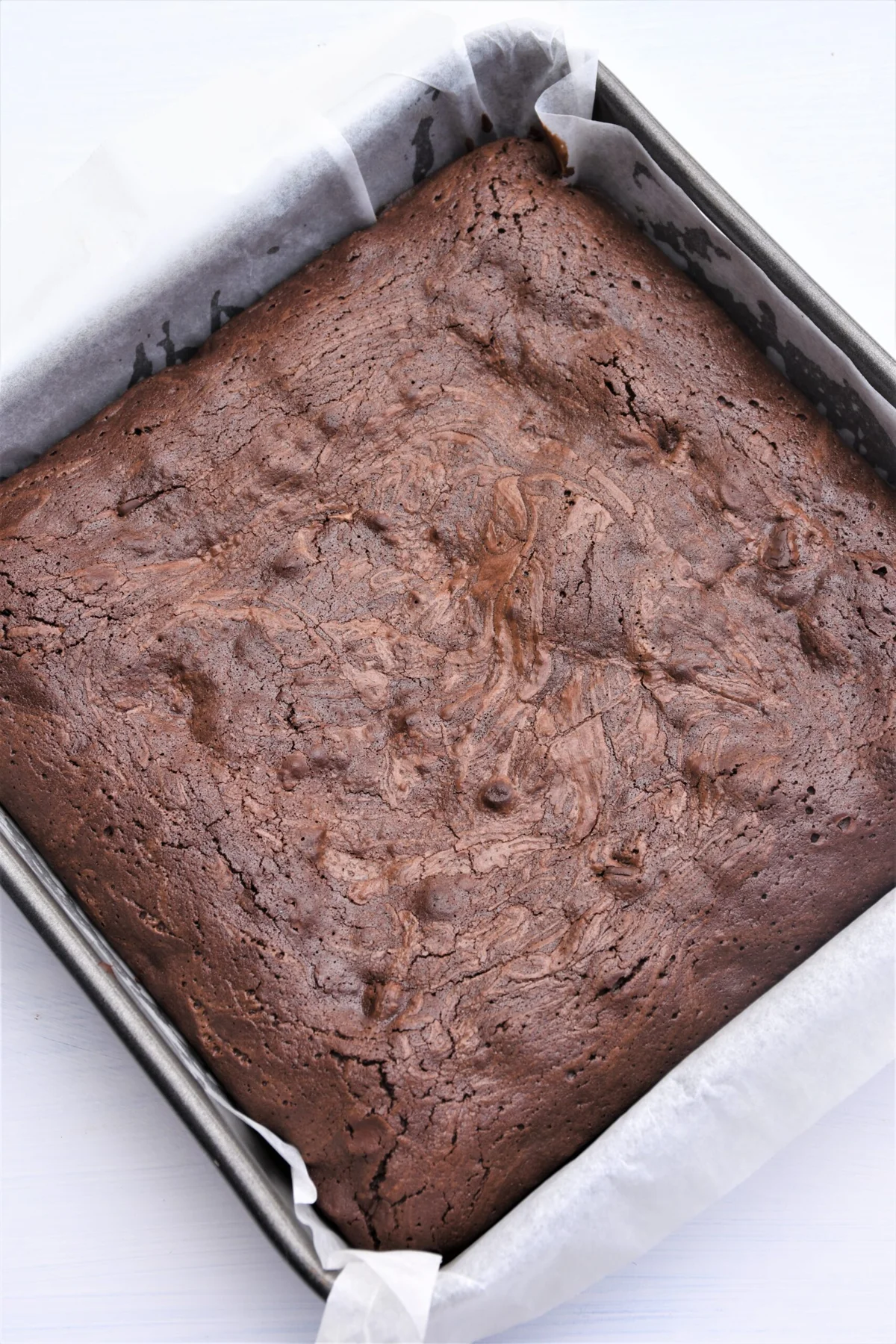 Brownies with chocolate ganache