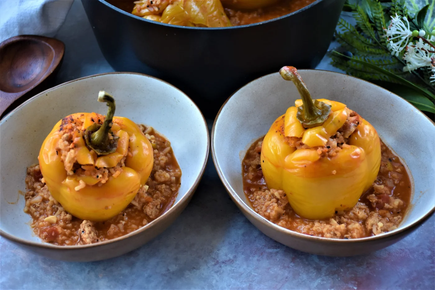 Serbian Inspired Stuffed Peppers