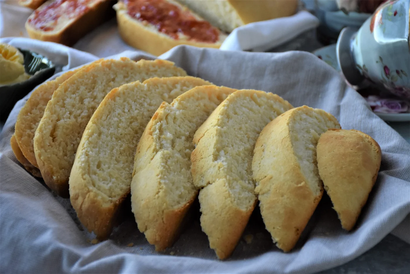 homemade bread slices