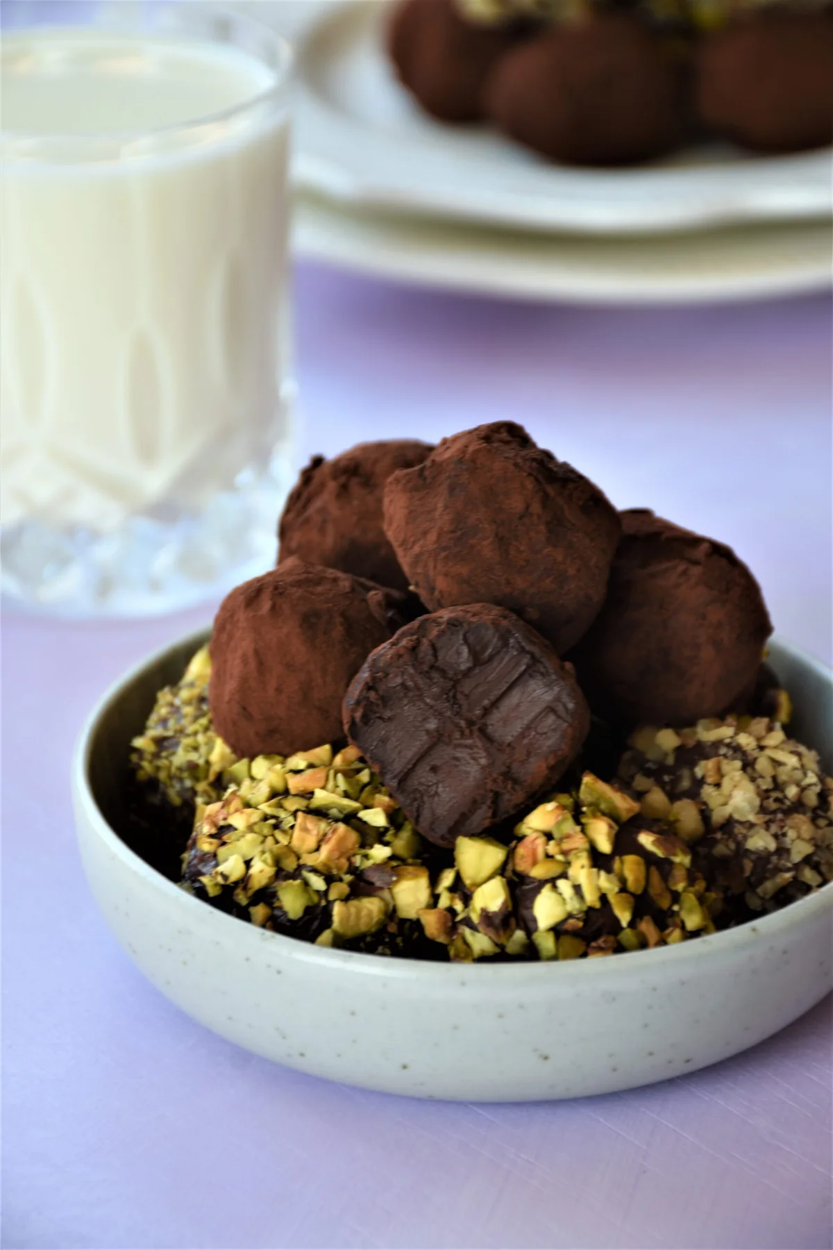 dark chocolate truffle pieces