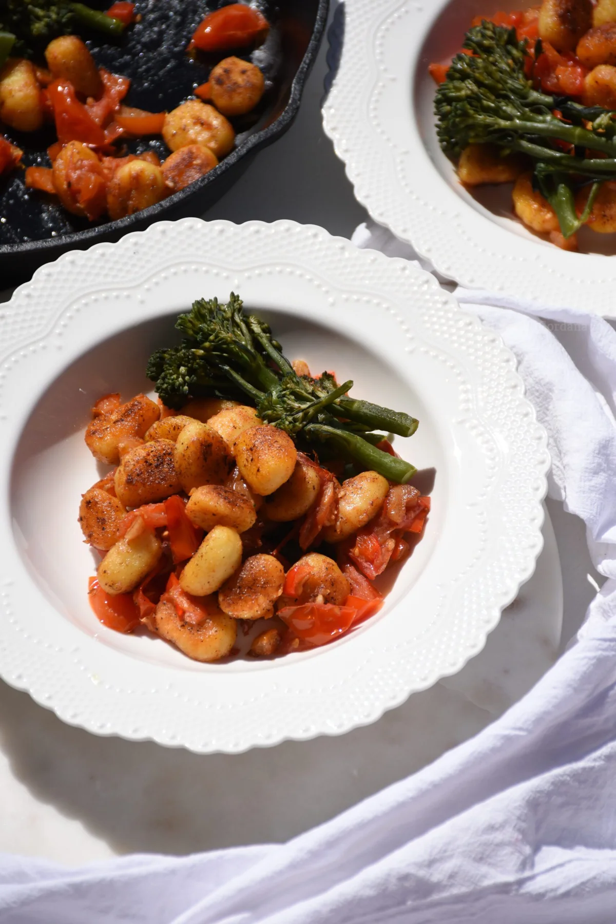 Gnocchi with Capsicum, Tomato & Broccolini
