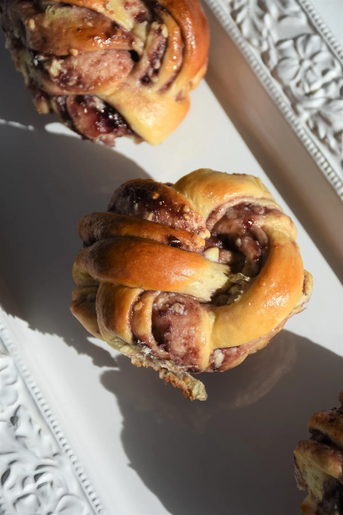 Berry Jam & White Chocolate Knots