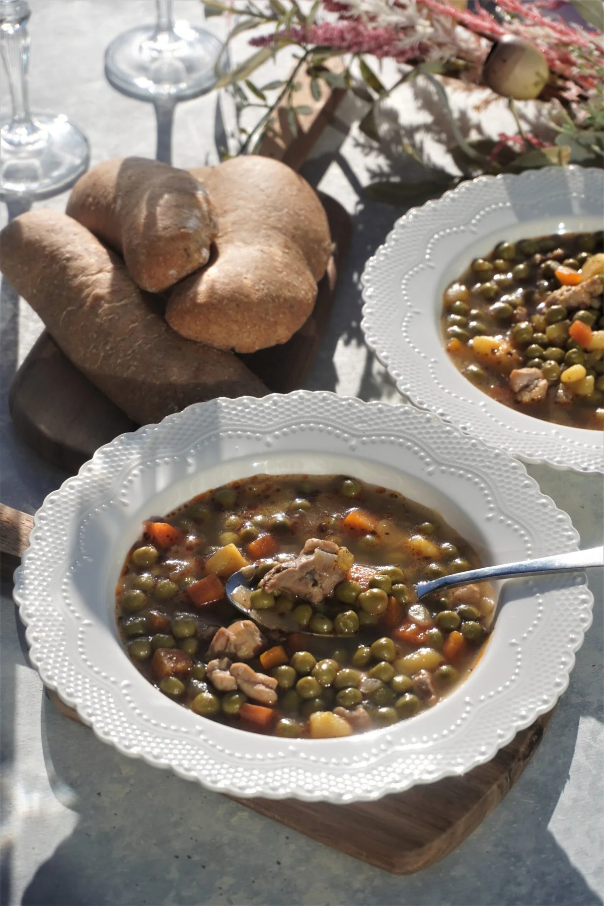 Chicken Grašak / Pea Stew with Chicken