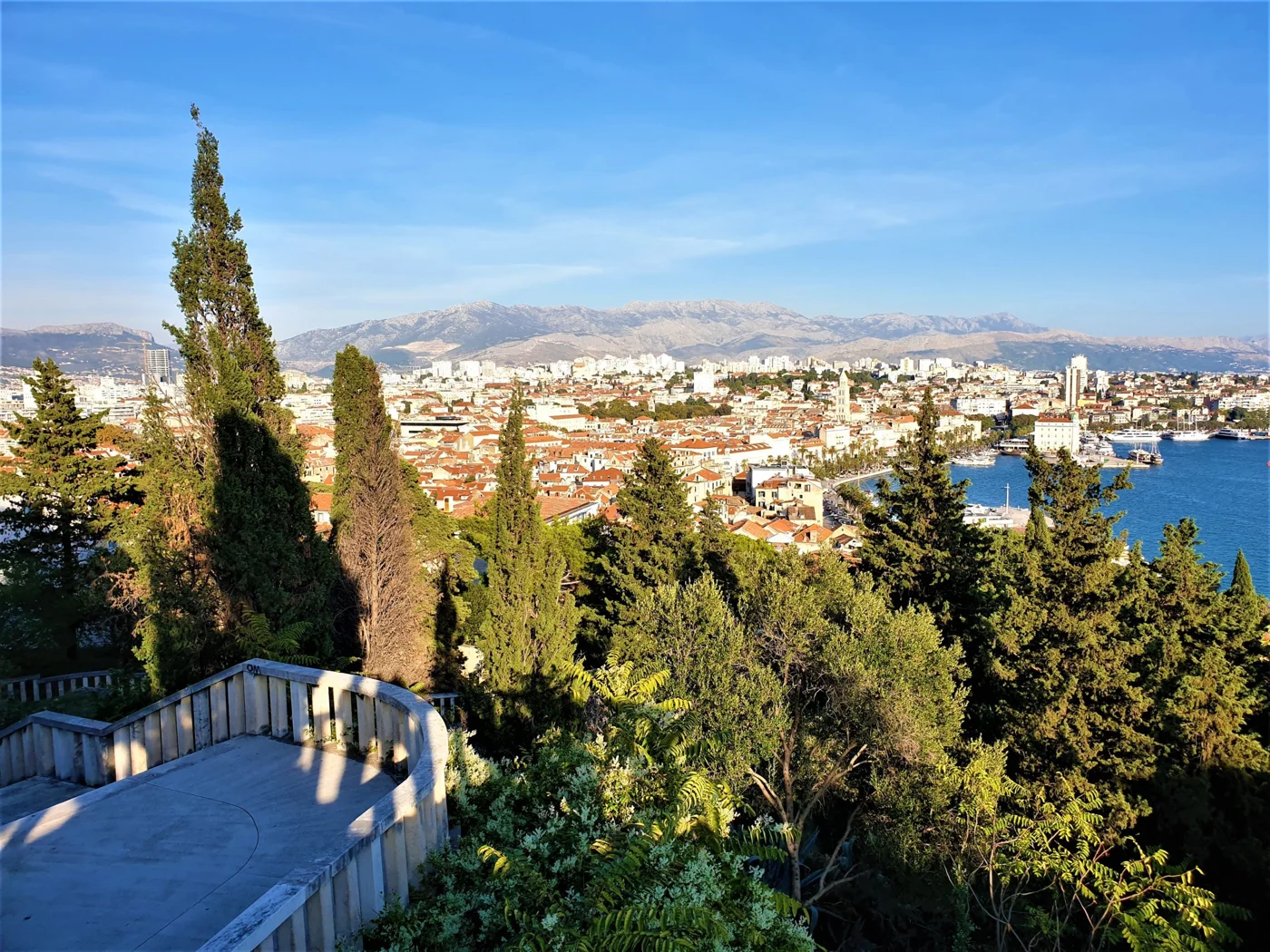 things to do in split - the view from Marjan Park