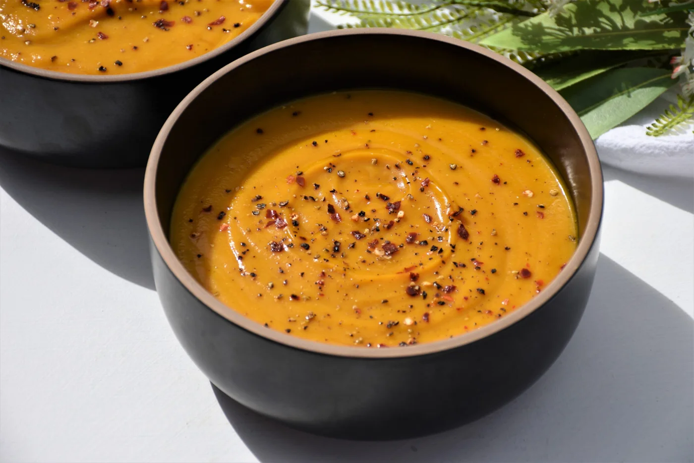 Roasted & Cajun Spiced Pumpkin Soup