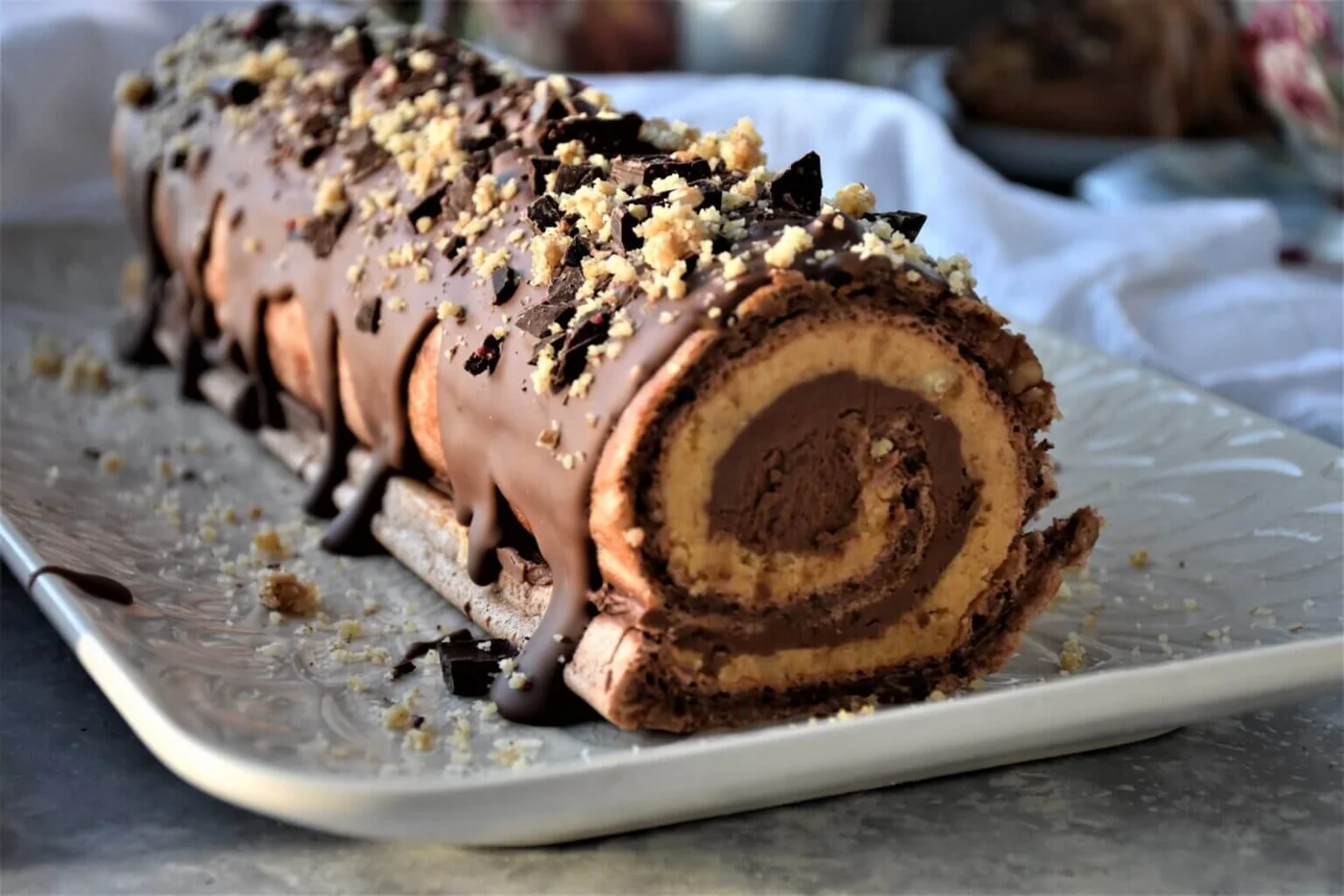 Chocolate & Walnut Roll