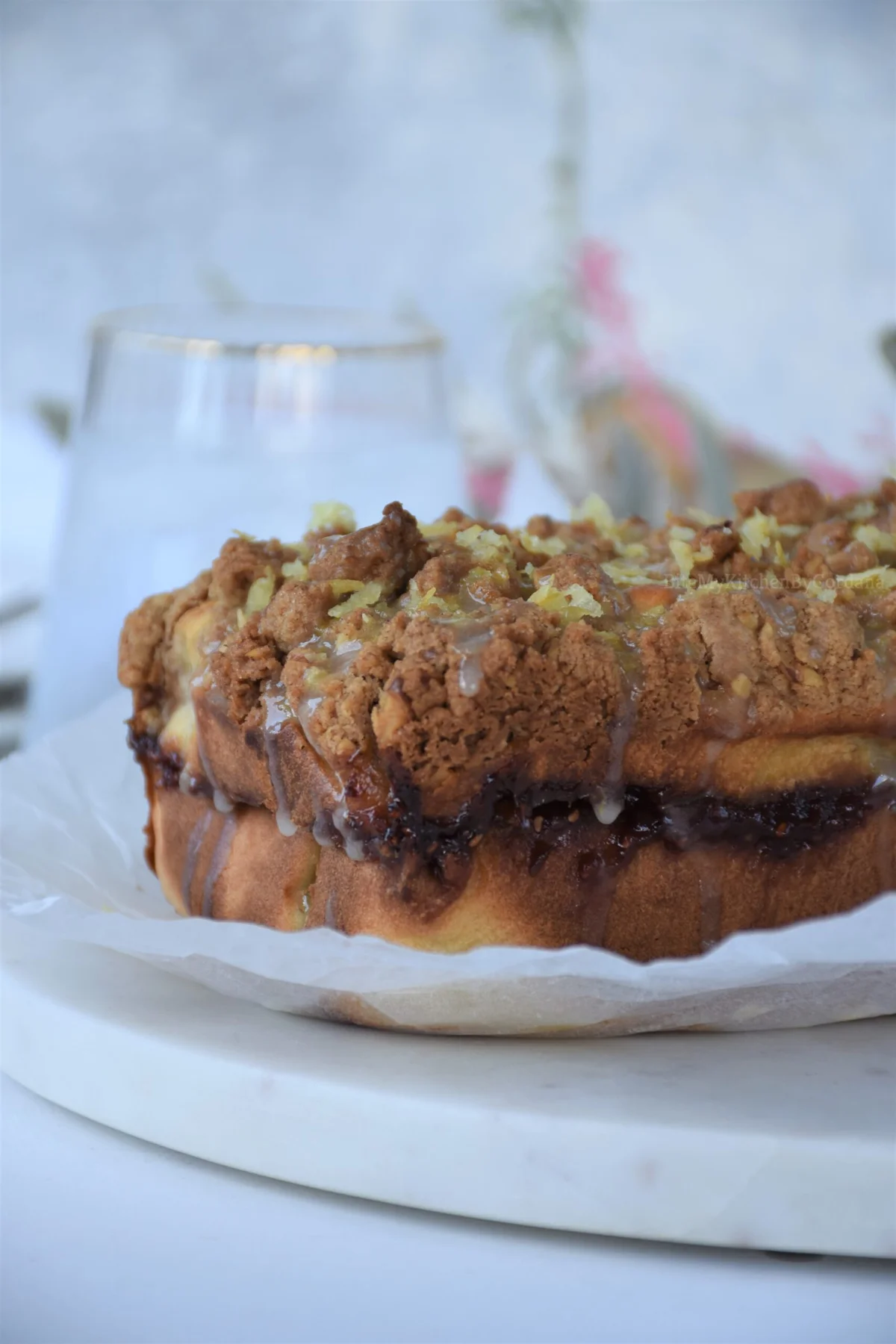 Raspberry Jam Loaf with Streusel Topping