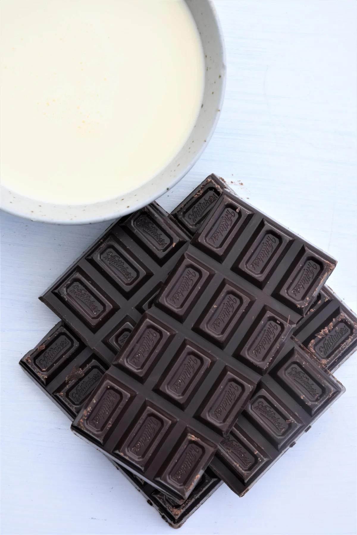 Brownies with chocolate ganache